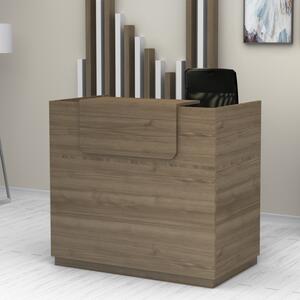 Lemmon TopMebel меламиново бюро за рецепция в цвят орех 120x70x110см