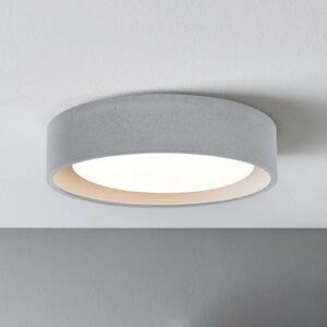 Beacon Lighting Таванна лампа Uno, сива, бетон, Ø 27 см, GX53, Затъмняване, Сив, Дневна/трапезария, Бетон