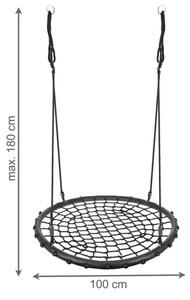 Градинска люлка, щъркелово гнездо 100 см с товароносимост 150 кг