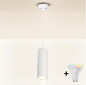 Brilagi - LED димируем полилей на кабел SELE 1xGU10/4,8W/230V бял