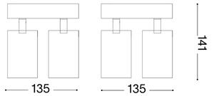 Ideal Lux - LED точково осветително тяло DYNAMITE 4xGU10/7W/230V CRI 90 черно