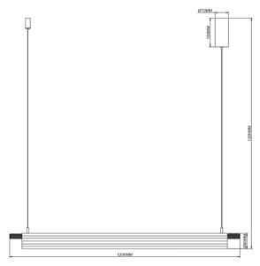 Zuma Line 003064-034746 - LED полилей на кабел ARCUS LED/14W/230V златист