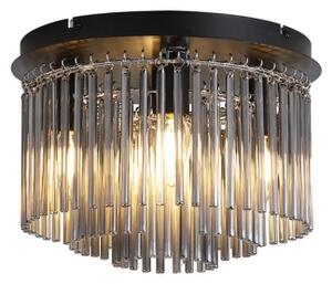 Searchlight 55620-320SM - Плафон SWIZZLE 5xE14/60W/230V Ø32 см, опушено стъкло