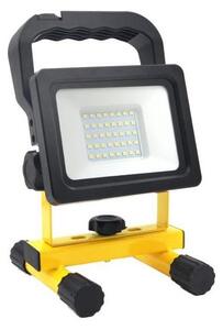 LED Преносим прожектор TIGRA LED/20W/3,7V 4000K IP54 4400 mAh черен/жълт