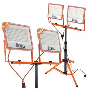 LED прожектор със стойка 2xLED/100W/230V 4500K IP65 оранжев