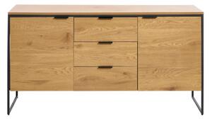 Скрин от декор от дъб в естествен цвят 155x81x45 cm Cesura – Unique Furniture