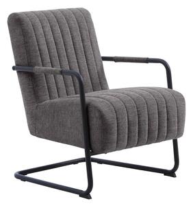 Тъмносиво кресло Trout – Unique Furniture