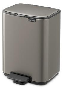 Сиво стоманено кошче за боклук с педал 4 l Bo – Brabantia
