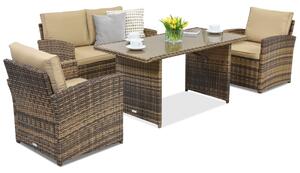 Градински мебели Monaco Apetito 4 Garden Point кафяв