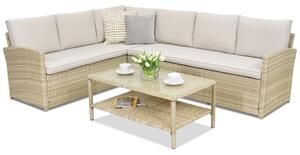 Градински мебели Monaco Corner Garden Point бежово