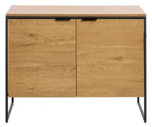 Скрин от декор от дъб в естествен цвят 104,5x80x45 cm Cesura – Unique Furniture