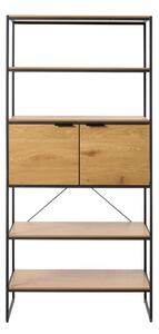 Библиотека от декор от дъб в естествен цвят 90x190x40 cm Cesura – Unique Furniture