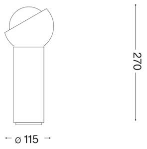 Ideal Lux - LED настолна лампа BLOOM 1xG9/3W/230V златиста/димно бежова