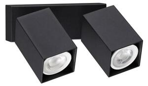 Ideal Lux - LED стенен точков аплик DYNAMITE 2xGU10/7W/230V CRI 90 черен