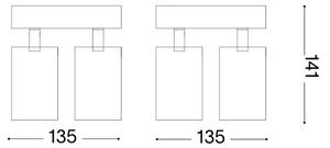 Ideal Lux - LED точково осветително тяло DYNAMITE 4xGU10/7W/230V CRI 90 черно
