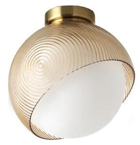 Ideal Lux - Таванно осветително тяло BLOOM 1xE27/42W/230V Ø 22 см златист/димно бежово