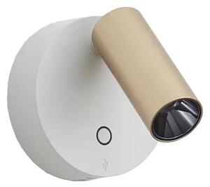 Ideal Lux - димируемо LED стенно точково осветително тяло ELF LED/3W/230V CRI 95 златно/бяло