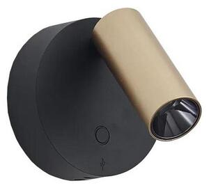 Ideal Lux - димируемо LED стенно точково осветително тяло ELF LED/3W/230V CRI 95 златисто/черно