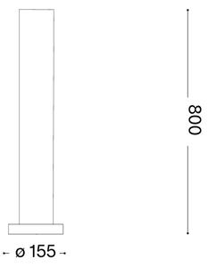 Ideal Lux - Външна лампа EDO OUTDOOR 1xGX53/15W/230V 80 см IP65 кафява