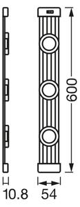 Osram - LED осветително тяло за монтаж под шкаф с сензор LINEAR MAGNET LED/9,5W/230V 60 cm бяло