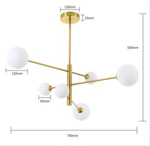 Полилей DORADO на прът, 6xG9/40W/230V, златен