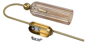 Настенна лампа PIEGA 1xE14/40W/230V месинг/димно бежово