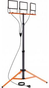 LED прожектор със стойка 3xLED/100W/230V 4500K IP65 черно/оранжево