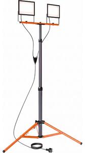 LED прожектор със стойка 2xLED/100W/230V 4500K IP65 черен/оранжев