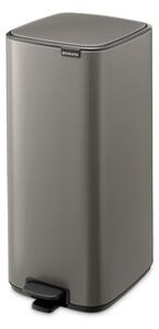 Сиво стоманено кошче за боклук с педал 30 l Bo – Brabantia