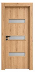Интериорна врата с каса EUROSTILL MILANO с остъкление TW 78x205 cm Дъб Мауела