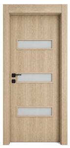 Интериорна врата с каса EUROSTILL TORINO с остъкление TW 78x205 cm Дъб Гладстоун