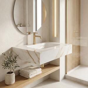 Стенна мивка REA Aresa Grey Gold 70
