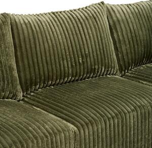 Компресиран ъглов диван atmosphera Solka, 254 cm,Кордурой - Амбър