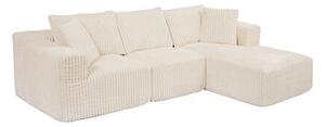 Компресиран ъглов диван atmosphera Solka, 254 cm,Кордурой - Амбър