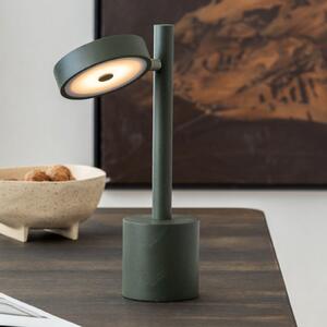 Good & Mojo GOOD MOJO LED настолна лампа Okinawa, зелена, 35 cm, дърво, Затъмняване, Зелен, Дневна/трапезария, Дървесина, Модерен