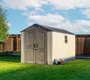 Градинска барака Lifetime Utah 427х206х265 см, 8.7 кв м, HDPE пластмаса
