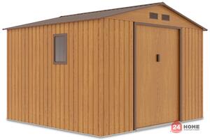 Градинска барака за инструменти SUNNY Hudson, Златен дъб 255х277x202 см, площ 6.5 m 2