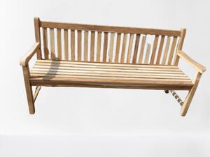 Градинска пейка четириместна 180х63х92см, JEPARA 4, Тиково дърво масив
