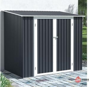 Градинска барака с едноскатен покрив SUNNY KENT, 222х149х194 cm 3.3 m2 тъмно-сив
