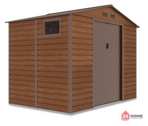 Градинска барака за инструменти SUNNY Montreal, цвят Благороден Орех 195x277х219 см, площ 4.8 м2