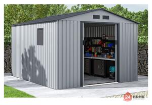 Градинска барака за инструменти SUNNY Hudson, Светло сива 319х277x202 см, площ 8.25 m 2