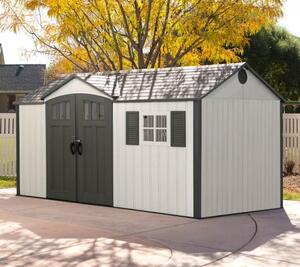 Градинска барака Lifetime Texas 381x239x244 cm, 9m2, HDPE пластмаса