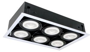 LED луна ELMARK 92Q61227DGR, 6X12W, 230V, защита IP20, 5400lm, 2700K, тъмно сив