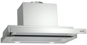 Абсорбатор Gorenje BHP 623 E 13X, за вграждане, телескопичен, енергиен клас C, 246 W, циркулация 639 m³/h, 1 мотор, LED осветление, Полиуретанови филтри, ниско ниво на шума, сребрист