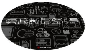 Постелка за под Genesis Tellur 300 GEAR, 100 см диаметър, полиестер, черна