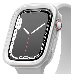 Протектор за смарт часовник Elago Duo Apple Watch Case, за Apple Watch 7 41мм/8 41мм, силиконов, с две сменяеми поликарбонатни части, прозрачен-мат и бял