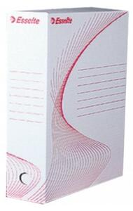 Архивна кутия за документи, 350х250х100 mm, бяла