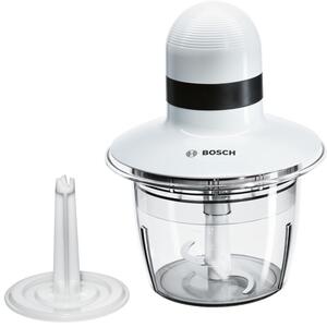 Чопър Bosch MMR 08 A1, нож от неръждаема стомана, 800 мл. купа, 400W, бял