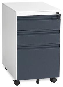 Офис контейнер Carmen CR-1249 L SAND, 3 бр. чекмеджета, прахово боядисан, метален, сив