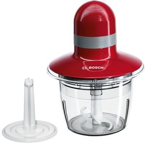 Чопър Bosch MMR 08 R2, нож от неръждаема стомана, диск за разбиване, 400W, червен